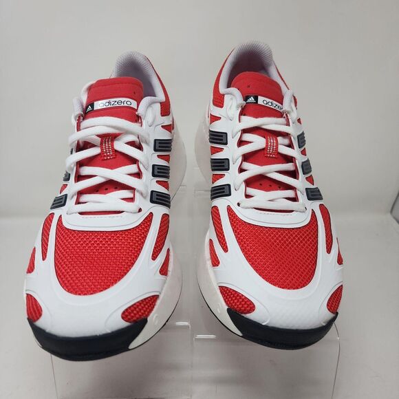 Adidas Adizero Shoes Mens Size 9 Red White Mesh Running Sneakers Colorblock main image 9